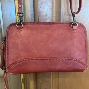 Elegant Red Leather Women's Bag